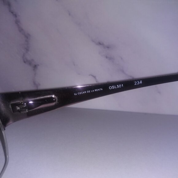 Oscar De La Renta Shiny Rose Rectangle Frame Glasses OSL 501-234 - Picture 8 of 12